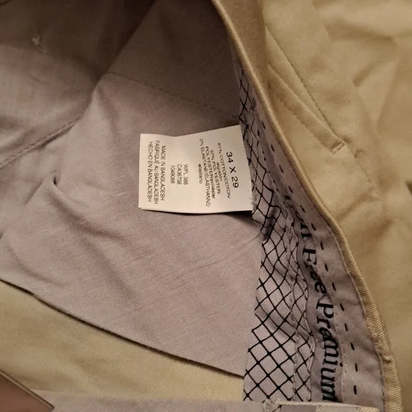 Haggar iron free premium dress khaki sz 34 29 brand new with Tag - Picture 6 of 6